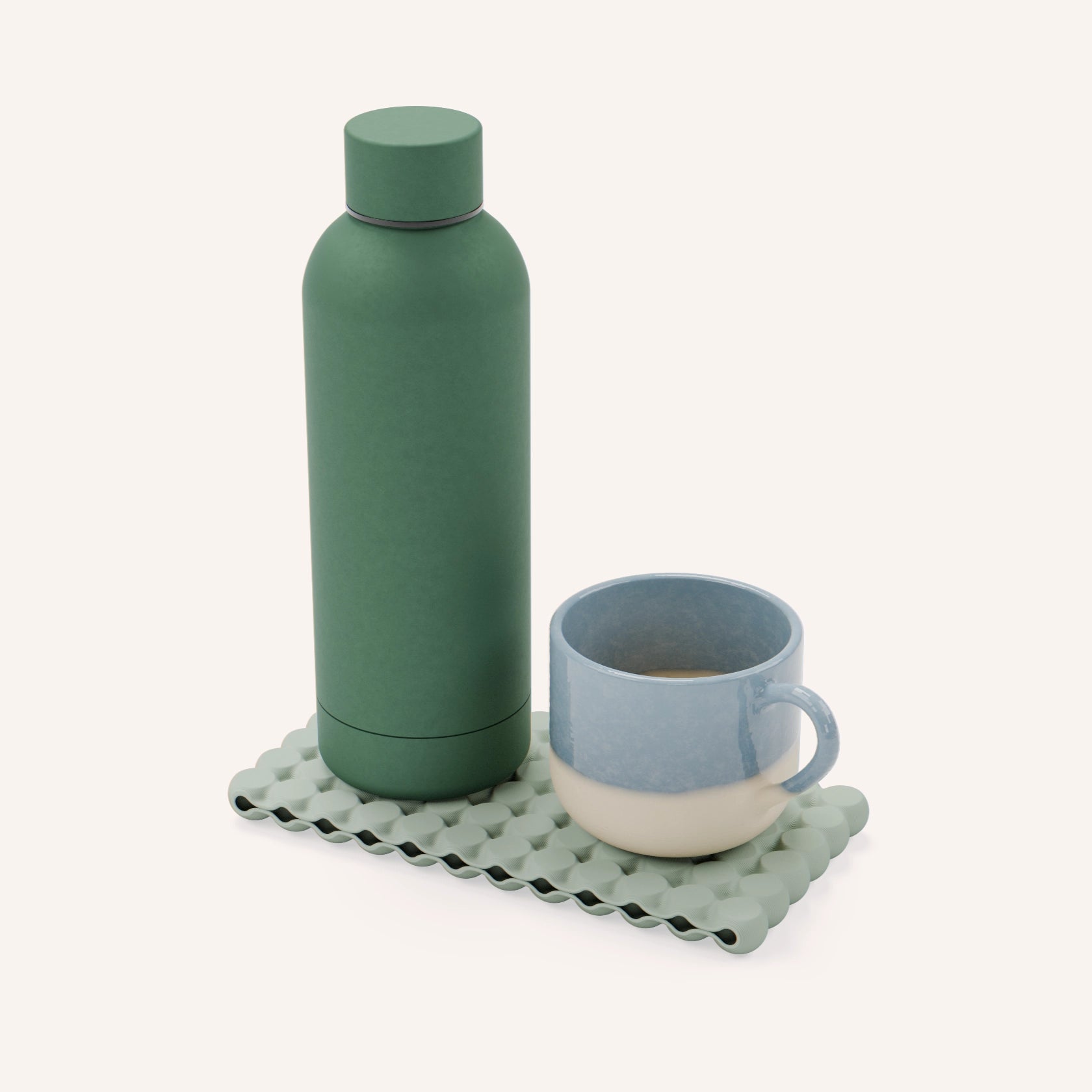 BubbleBar.Coaster.6x12 in sage by Layerd.Studio