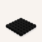 BubbleBar.Coaster.6x6 in charcoal by Layerd.Studio