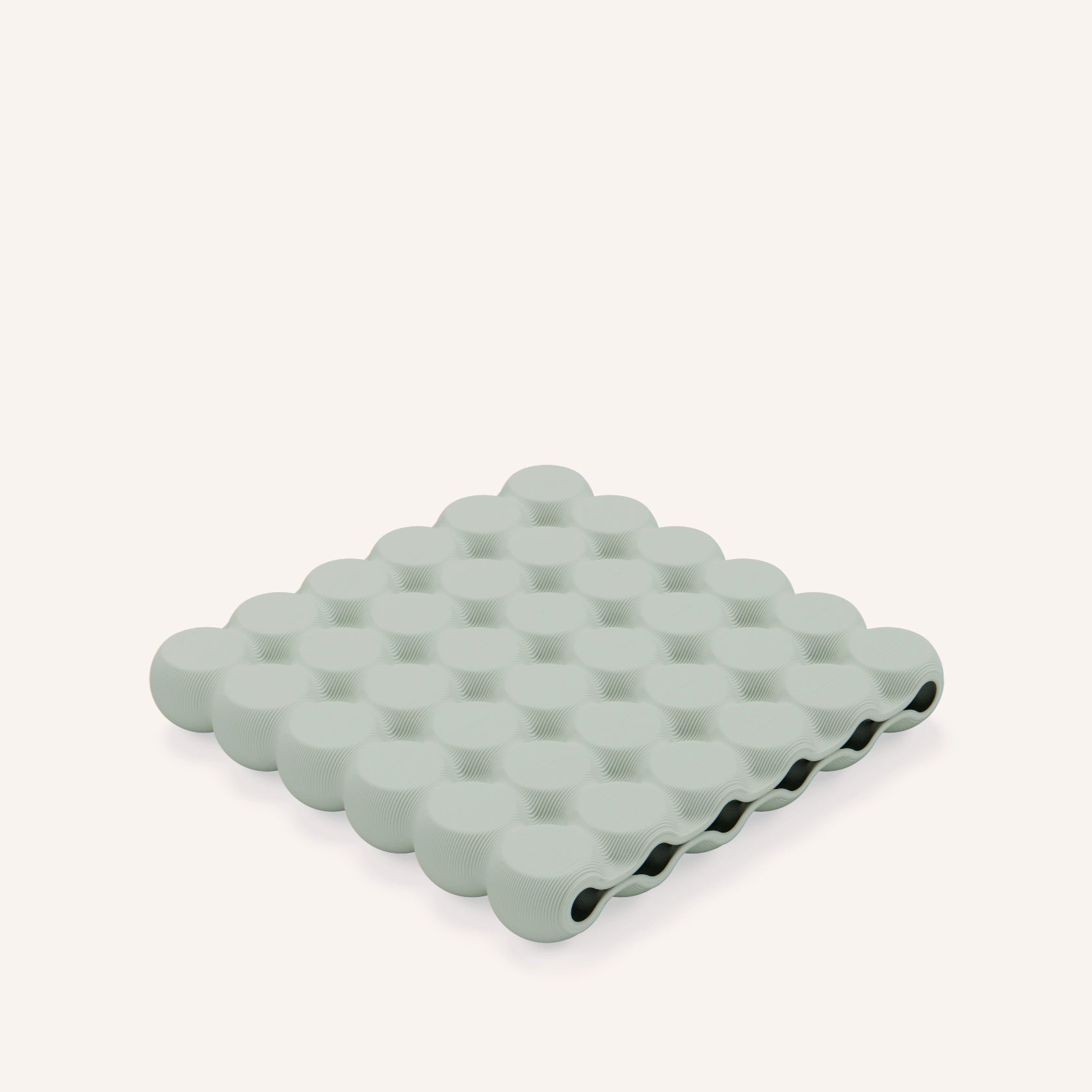 BubbleBar.Coaster.6x6 in sage by Layerd.Studio