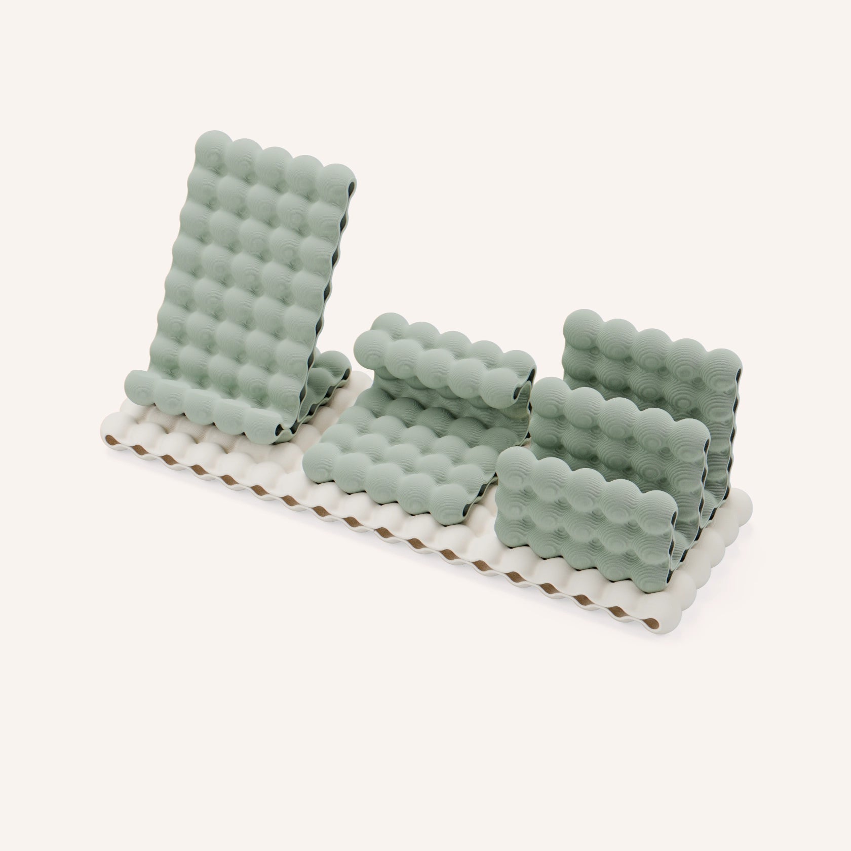 BubbleBar.Tray in eggshell by Layerd.Studio