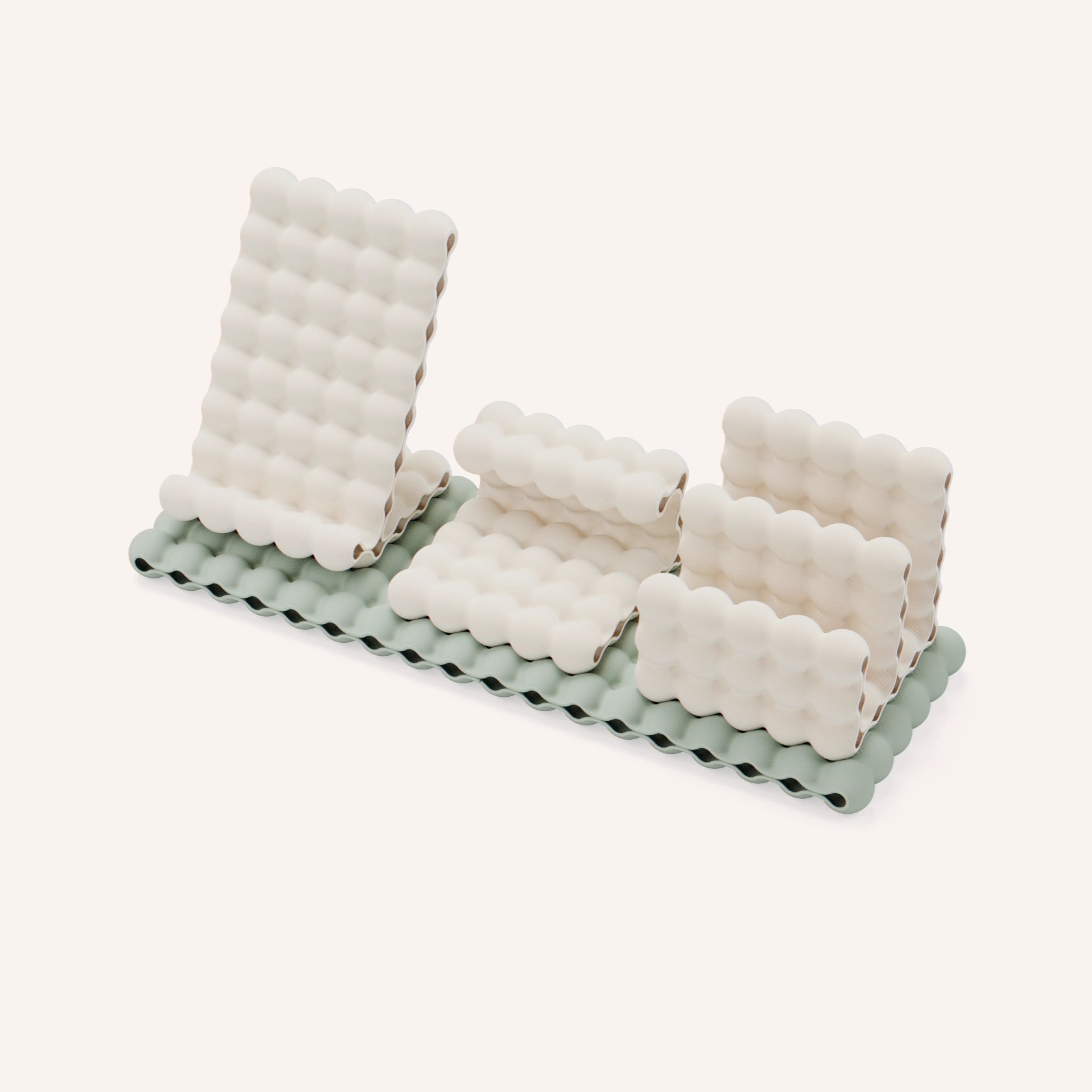 BubbleBar.Tray in eggshell by Layerd.Studio